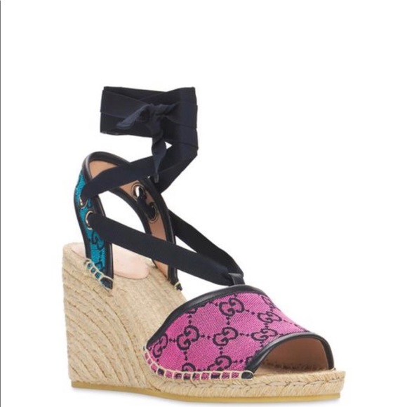 Gucci Women’s 85 mm Gg Multi Color Platforms..BRAND NEW!!! - Picture 5 of 6